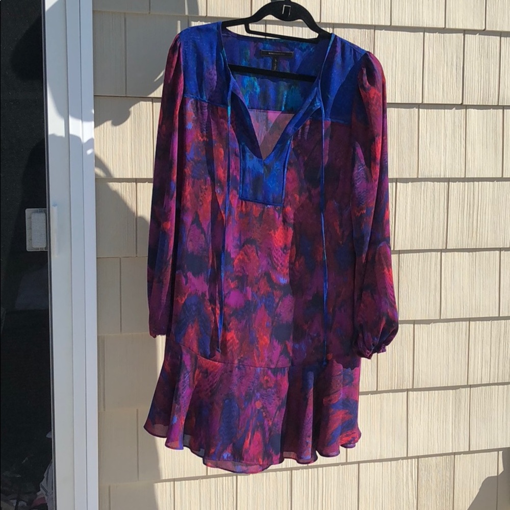 BCBG maxazria multi color dress